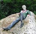 Statue of Oscar Wilde in Merrion Square Gardens